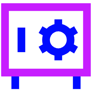 Safe Vault Icon from Sharp Neon - Free Set