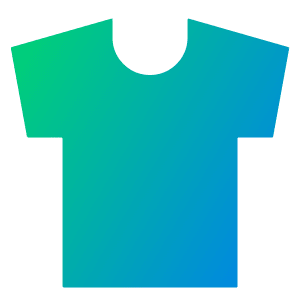 Shirt Icon from Sharp Gradient- Free Set