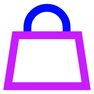 Shopping Bag Hand Bag 2 Icon from Sharp Neon - Free Set