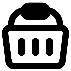 Shopping Basket 1 Icon from Core Remix - Free Set