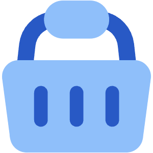 Shopping Basket 1 Icon from Core Flat - Free Set