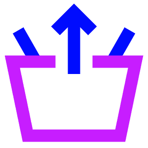 Shopping Basket Remove Icon from Sharp Neon - Free Set