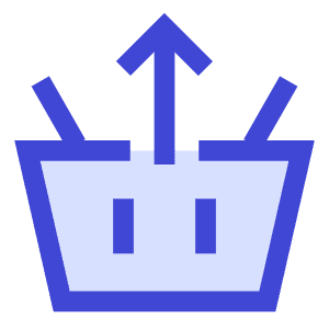 Shopping Basket Remove Icon from Sharp Duo - Free Set