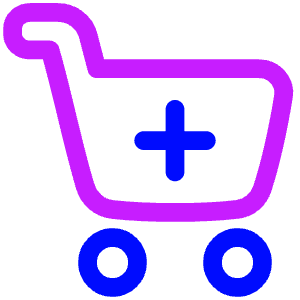 Shopping Cart Add Icon from Plump Neon - Free Set