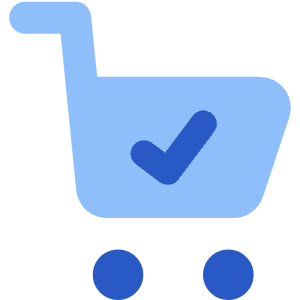 Shopping Cart Check Icon from Core Flat - Free Set