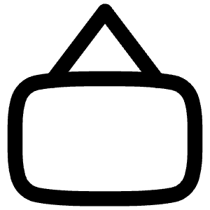 Signage 1 Icon from Flex Line - Free Set