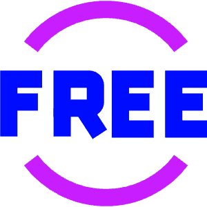Tag Free Circle Icon from Sharp Neon - Free Set