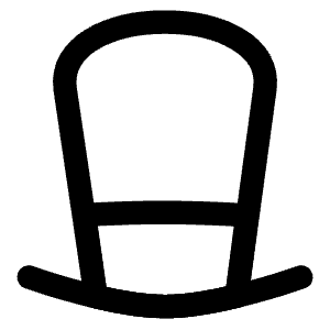 Tall Hat Icon from Flex Line - Free Set