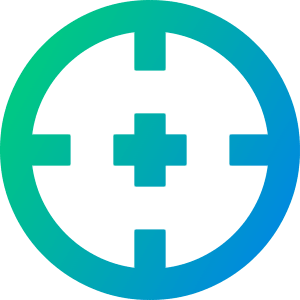 Target 3 Icon from Sharp Gradient- Free Set