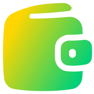 Wallet Icon from Plump Gradient - Free Set