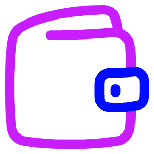 Wallet Icon from Plump Neon - Free Set