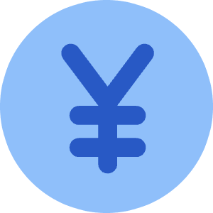 Yuan Circle Icon from Core Flat - Free Set