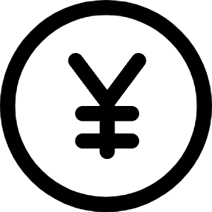 Yuan Circle Icon from Core Line - Free Set