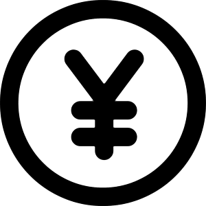 Yuan Yen Circle Icon from Core Remix - Free Set
