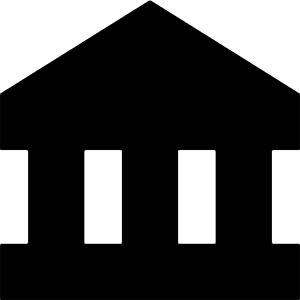 Bank Icon from Block – Free Set