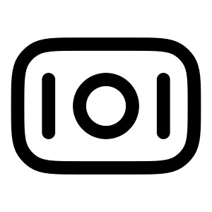 Banknote Icon from Solar Linear Set