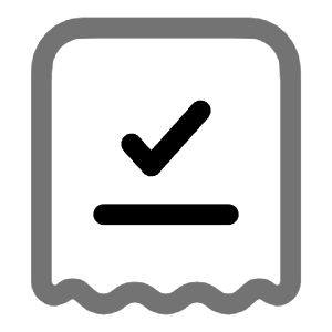 Bill Check Icon from Solar Line Duotone Set