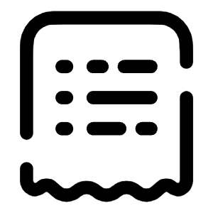 Bill List Icon from Solar Broken Set