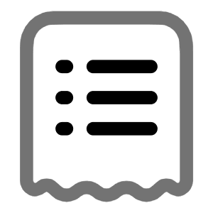 Bill List Icon from Solar Line Duotone Set