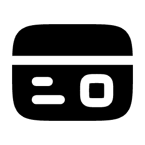 Card 2 Icon from Solar Bold Set