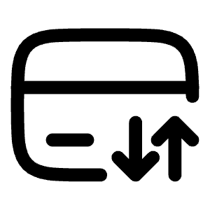 Card Transfer Icon from Solar Linear Set