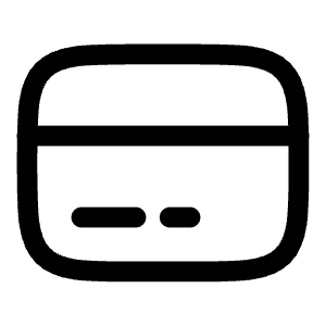 Card Icon from Solar Linear Set