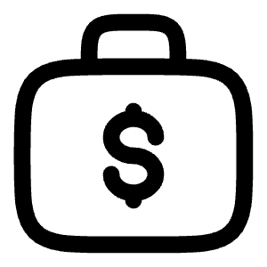 Money Bag Icon from Solar Linear Set