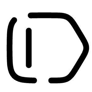 Tag Horizontal Icon from Solar Broken Set