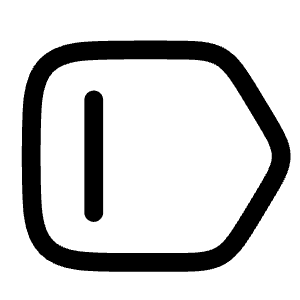 Tag Horizontal Icon from Solar Linear Set