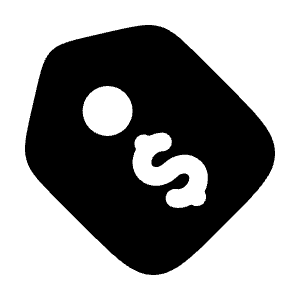 Tag Price Icon from Solar Bold Set
