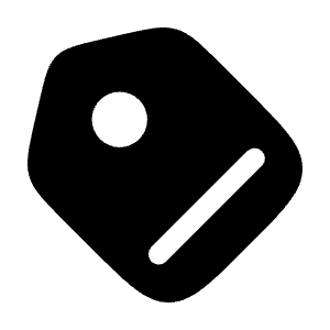 Tag Icon from Solar Bold Set