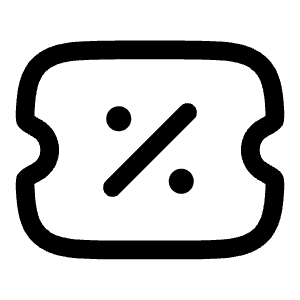 Ticket Sale Icon from Solar Linear Set