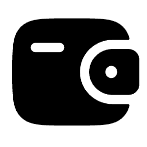 Wallet Icon from Solar Bold Set