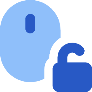 Mouse Lock Off Icon from Core Flat Set