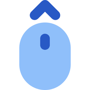 Mouse Move Up Icon from Core Flat Set