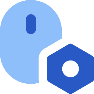 Mouse Setting Bolt Nut Icon from Core Flat Set
