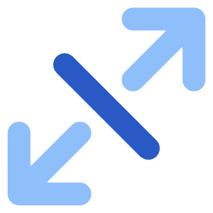 Line Arrow Expand Diagonal 3 Icon from Core Flat Set