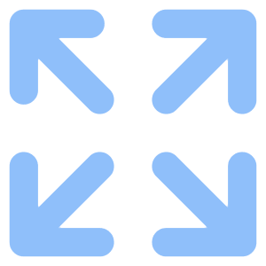Line Arrow Expand Icon from Core Flat Set