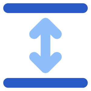 Line Arrow Expand Vertical Icon from Core Flat Set