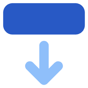 Line Arrow Move Down 2 Icon from Core Flat Set