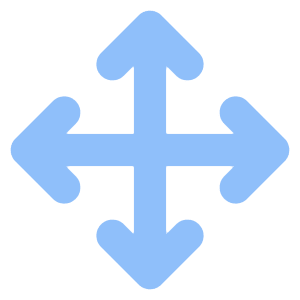 Line Arrow Move Icon from Core Flat Set