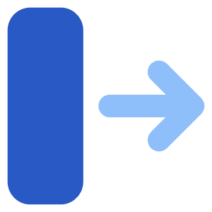 Line Arrow Move Right 2 Icon from Core Flat Set