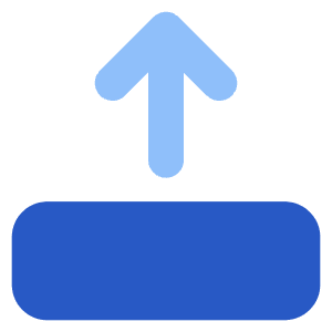 Line Arrow Move Up 2 Icon from Core Flat Set