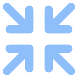 Line Arrow Shrink Icon from Core Flat Set