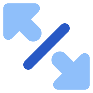 Triangle Arrow Expand Diagonal 4 Icon from Core Flat Set