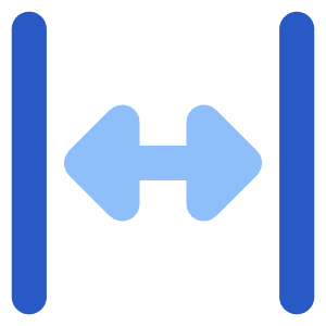 Triangle Arrow Expand Horizontal Icon from Core Flat Set