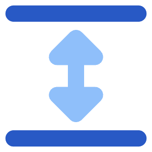 Triangle Arrow Expand Vertical Icon from Core Flat Set