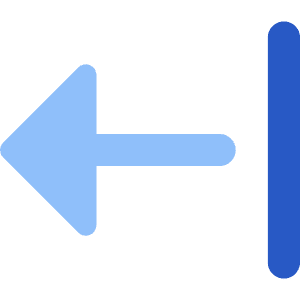 Triangle Arrow Left Return Icon from Core Flat Set