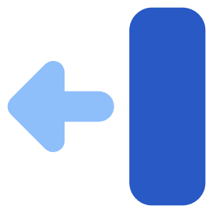 Triangle Arrow Move Left 2 Icon from Core Flat Set