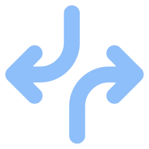 Line Arrow Dodge 1 Icon from Core Flat Set